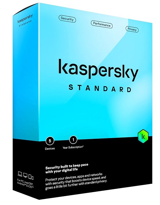 Kaspersky Standard Latest Version - 1 PC, 1 Year (No CD, Voucher Only)
